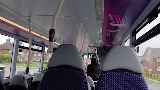 First Leeds Wrightbus StreetDeck Electroliner 36589 MA24 EOG on service 16 to Pudsey [upl. by Pollak]