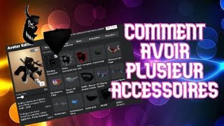 COMMENT METTRE PLUSIEURS CHEVEUXACCESSOIRES SUR ROBLOX [upl. by Warfeld653]