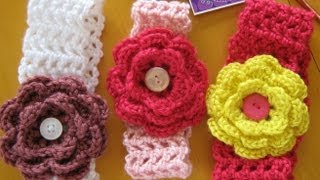 how to crochet a hairband or headband all sizes [upl. by Fredek]