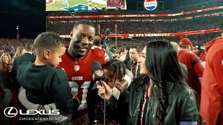 Tashaun Gipson Sr Talks Surreal Moment Winning the NFC Championship  49ers [upl. by Adlar]