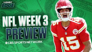 NFL Week 3 BEST BETS and PICKS  The Early Edge [upl. by Goddord]