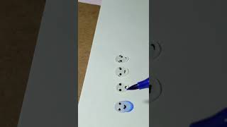 Waterdrop Art 💙💧 artwork art funny shorts shortvideo emoji [upl. by Aihsenot]