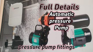 Automatic pressure pump Falcon pressure  pressure pump fittings Full details plumbing work [upl. by Lewert771]