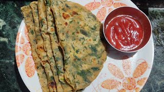 How To Make Methi Ke Paraathe  Methi Paratha Recipe [upl. by Melburn780]