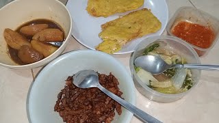 Capcay  semur kentang  tempe goreng  sambal [upl. by Evad]