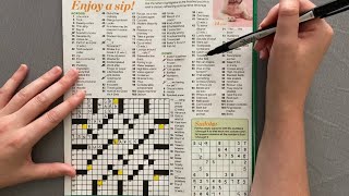 ASMR crossword with me lofi iPhone mic [upl. by Airres]