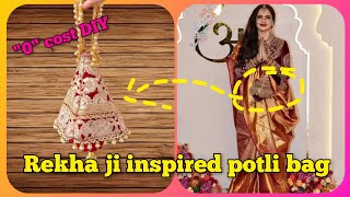 Rekha ji inspired bag pocket friendly DIY purse [upl. by Aidil]