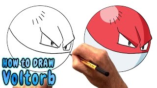 How to Draw Voltorb from Pokemon Go  Very Rare NARRATED [upl. by Dymphia]