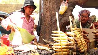 Incredible Cambodian Countryside Street Foods Plenty of Foods Snacks Recipes and Refreshments [upl. by Mehala]