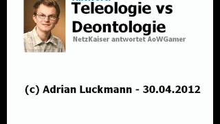 Teleologie VS Deontologie Antwort [upl. by Aymik436]