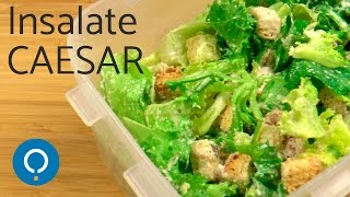 Insalate estive salsa Caesar  lattuga parmigiano crostini [upl. by Alverson]