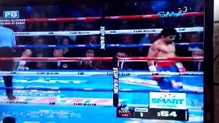 manny pacquiao vs brandon bambam rios round 1 to 3 [upl. by Halla]