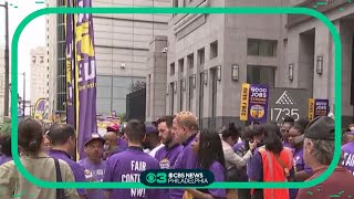 SEIU marches through Philadelphia calling for raises [upl. by Theta]