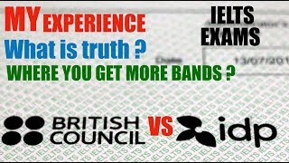 British Council vs IDP IELTS  Higher Bands  Differences  My 3 IELTS exams Experience 75 [upl. by Granoff232]