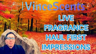 LIVE FRAGRANCE HAUL FIRST IMPRESSION [upl. by Salangi]