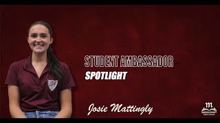 MCPS Student Ambassador Spotlight Josie Mattingly [upl. by Janella]