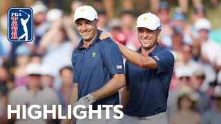 Spieth and Thomas Round 4 Fourball highlights  Presidents Cup  2022 [upl. by Strohben]