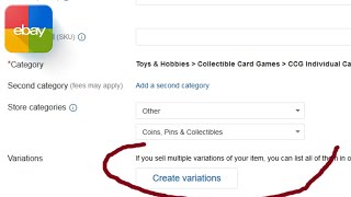 How to Add Multiple Variants on eBay  Create and Edit Listings 2024 [upl. by Sara940]