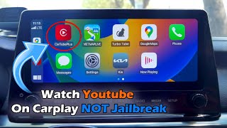 Watch Youtube On Carplay NOT Jailbreak With TrollStore [upl. by Artenra415]