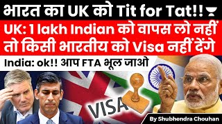 UKs exminister claims blocking IndiaUK free trade agreement over visa demands  False claim [upl. by Nuyh779]