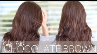 Chocolate Brown Hair Color Tutorial  Color Melt Technique [upl. by Allie]