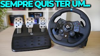 VOLANTE GAMER INSANO PRA PC E XBOX É BOM MESMO TESTES E ANÁLISE  LOGITECH G923 [upl. by Suirad]