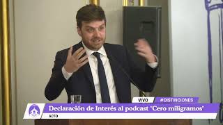 Distinción al podcast quotCero miligramosquot [upl. by Clarance]