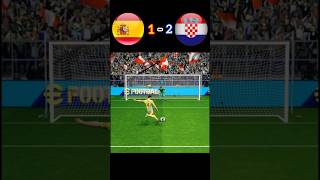 Spain vs Croatia  Football match  Penalty shoot  fifa world cup 2026  realistic pes gaming 🤗 [upl. by Harmon]