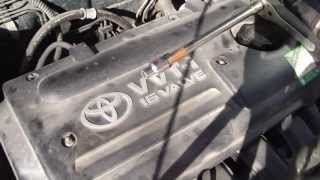 How to replace spark plugs Toyota Corolla VVTi engine Years 20002007 [upl. by Ania]