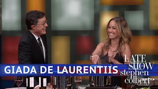 Giada De Laurentiis And Stephen Are Cooking With Wine [upl. by Grissom784]