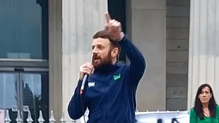 Dundalk Protests 🇮🇪 482024 Another Extraordinary speech Fair Play Lad 🇮🇪👍🏻👍🏻 [upl. by Savil]