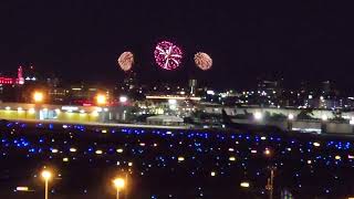 2024 Gasparilla Pirate Festival Piratechnic Fireworks Extravaganza Tampa FL USA  Seen from TPA [upl. by Anauq]