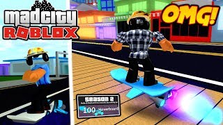 🏂 NEUES HOVERBOARD UPDATE IN MAD CITY ROBLOX [upl. by Adnirod]