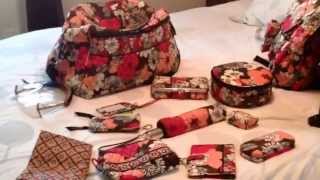 Vera Bradley Travel Accessories Review 22quot Spinner Weekender Backpack and more [upl. by Tomas]