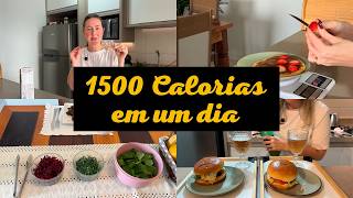 Tudo o que uma estudante de nutrição come em um dia com 1500 kcal Receitas e macros [upl. by Charbonnier994]