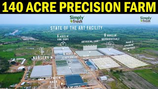 Indias largest Precision Farm  Simply Fresh  140 Acre Modern Agriculture Farm [upl. by Eidur]