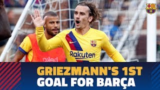 EXCLUSIVE CONTENT  Griezmanns first goal for Barça against Napoli [upl. by Corenda850]