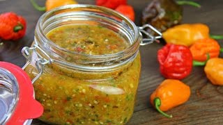 Traditional Caribbean Peppersauce hot sauce Recipe [upl. by Selda]