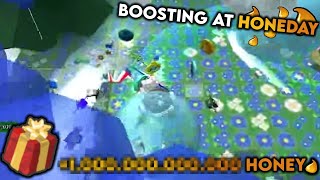 I DID THE BIGGEST HONEYDAY BOOST EP 7  Bee Swarm Simulator ROBLOX [upl. by Adnawed]