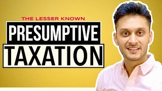 Presumptive Taxation Meaning  Presumptive Taxation in Income Tax  CA INTER TAX  Section 44 [upl. by Ddat653]