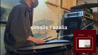 【叩いてみた】simsiis  azalia  Drum Cover【歌詞あり】 [upl. by Llednor]