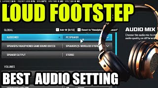 BEST Audio Settings for Modern Warfare 3 Loud footsteps in MW3 [upl. by Nowahs]