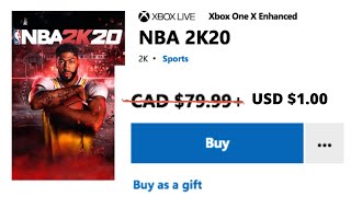 You Can Now Get NBA 2K20 For 1 [upl. by Nahsad784]