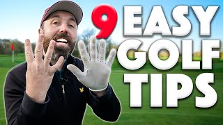 9 REALLY SIMPLE TIPS all golfers need to know [upl. by Dudley]