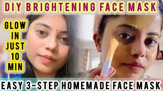 face pack for glowing skin homemade  daily face glow tips [upl. by Ecyarg914]