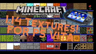 How to install custom MinecraftPS VITA Texture Pack 114 [upl. by Nylatsirhc]