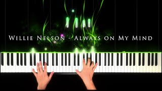 Willie Nelson  Always on my mind  Piano Visualizer [upl. by Emmaline]