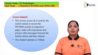 Channels in WCDMA and CDMA 2000  3G Technology  Mobile Communication System [upl. by Anitap718]