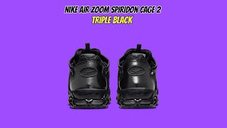 Nike Air Zoom Spiridon Cage 2 Triple Black [upl. by Romina487]