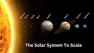 Solar System Size Comparison to Scale 2024  World Facts [upl. by Alehcim]